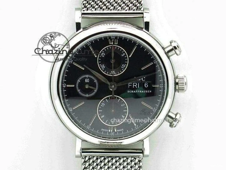 MIROTIME 0124 Affordable Big Pilot IW329703 M+F 1:1 Best Edition Black Dial on Black Nylon Strap MY 7004